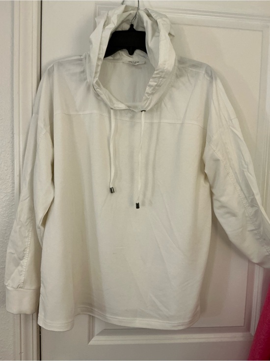 Cable & Gauge Tops - 🔥 Cable & Gauge STUDIO Cream Off-White Slouchy Pullover Hoodie - Women's Size L